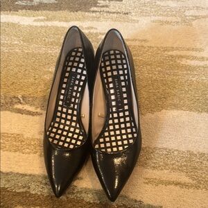 Zara Black Heels with Studded Detailing